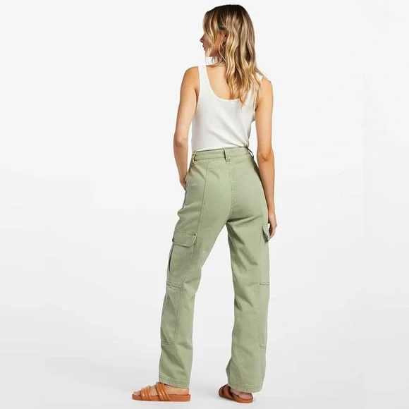 NWOT BILLABONG wall to wall denim cargo pants size 29 - Picture 2 of 6